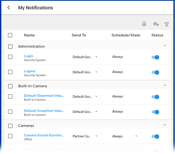 How do I set up Notifications on the Android app?