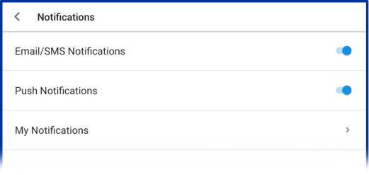 How do I set up Notifications on the Android app?