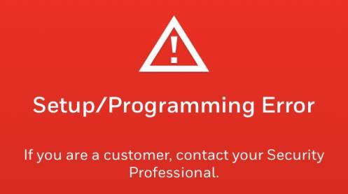 How can I resolve Setup/Programming errors?