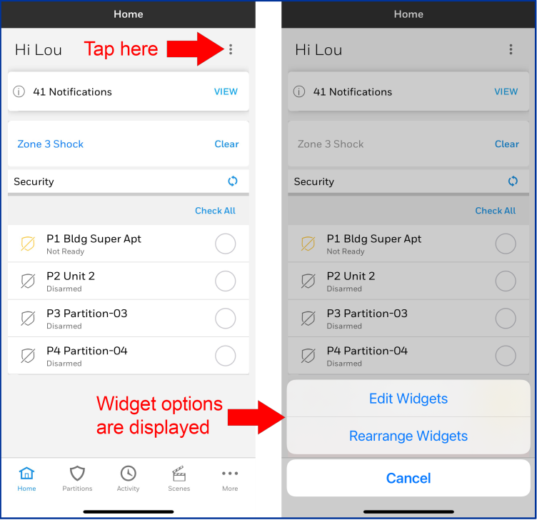 Widgets on iOS